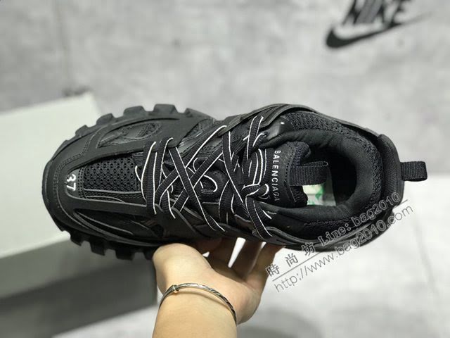 Balenciaga經典款男女鞋 巴黎世家頂級版本Sneaker Tess.s.Gomma 黑色巴黎世家3.0三代戶外概念鞋 Balenciaga情侶款老爹鞋  hdbl1073